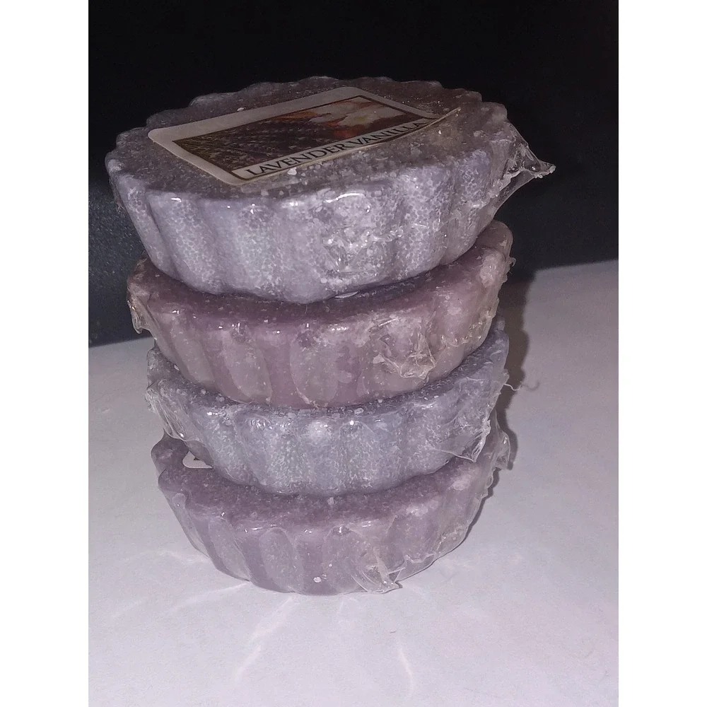 Yankee Candle Lavender Vanilla Wax Tarts Lot of 4 - Retired - Discontinued NEW